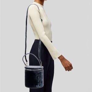 Staud Vitti Velvet Bucket Bag